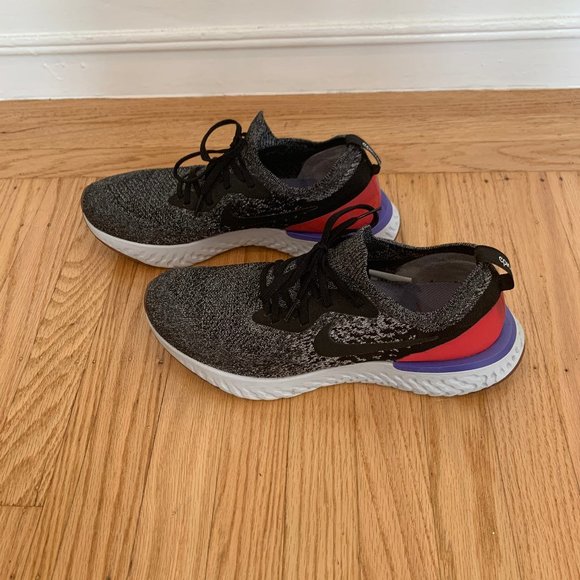 Nike Epic React Flyknit 2 Men's Size 10.5 Black - Picture 1 of 6